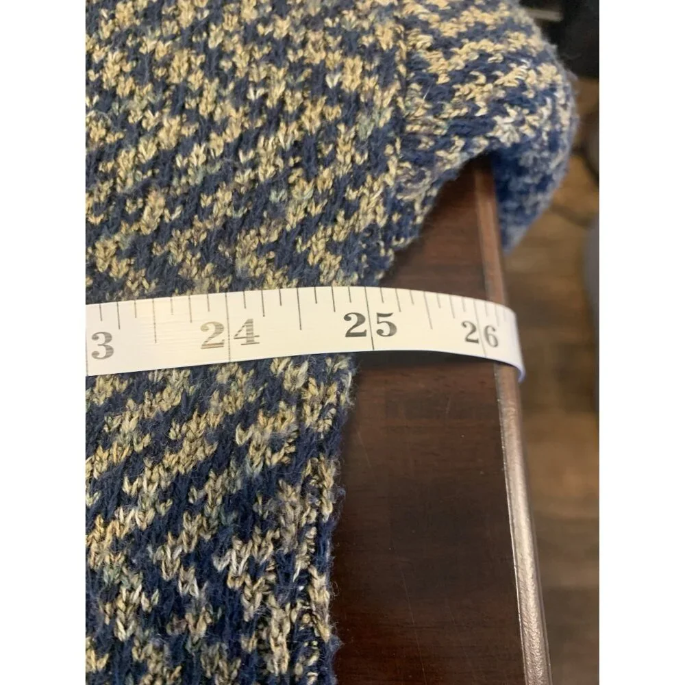 TSR USA Vintage 90s Chevron Sweater‎ Cardigan Size L